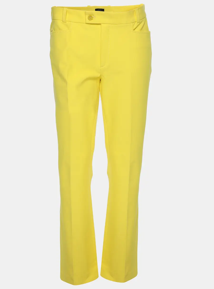 Joseph Yellow Viscose Blend Chino Pants M
