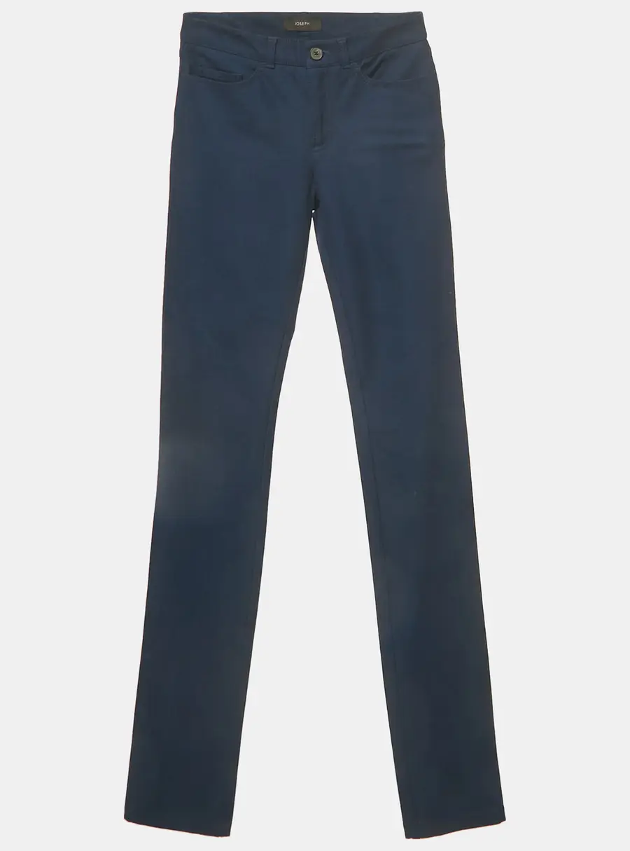 Joseph Blue Gabardine Stretch Skinny Nino Jeans S/Waist 26"