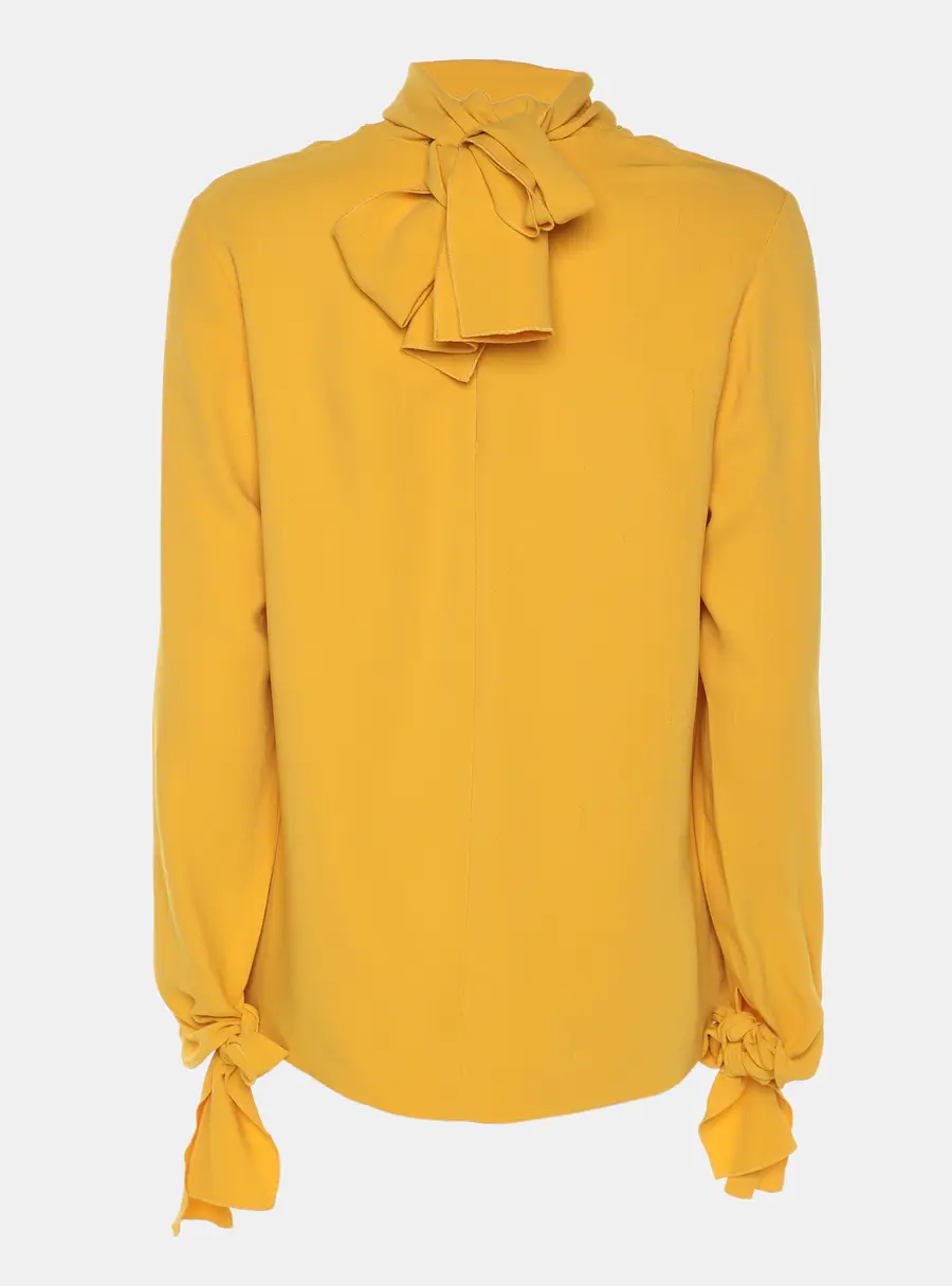 Joseph Yellow Crepe Todd Cady Top S
