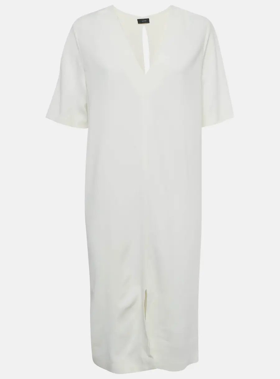 Joseph White Crepe Shift Dress M