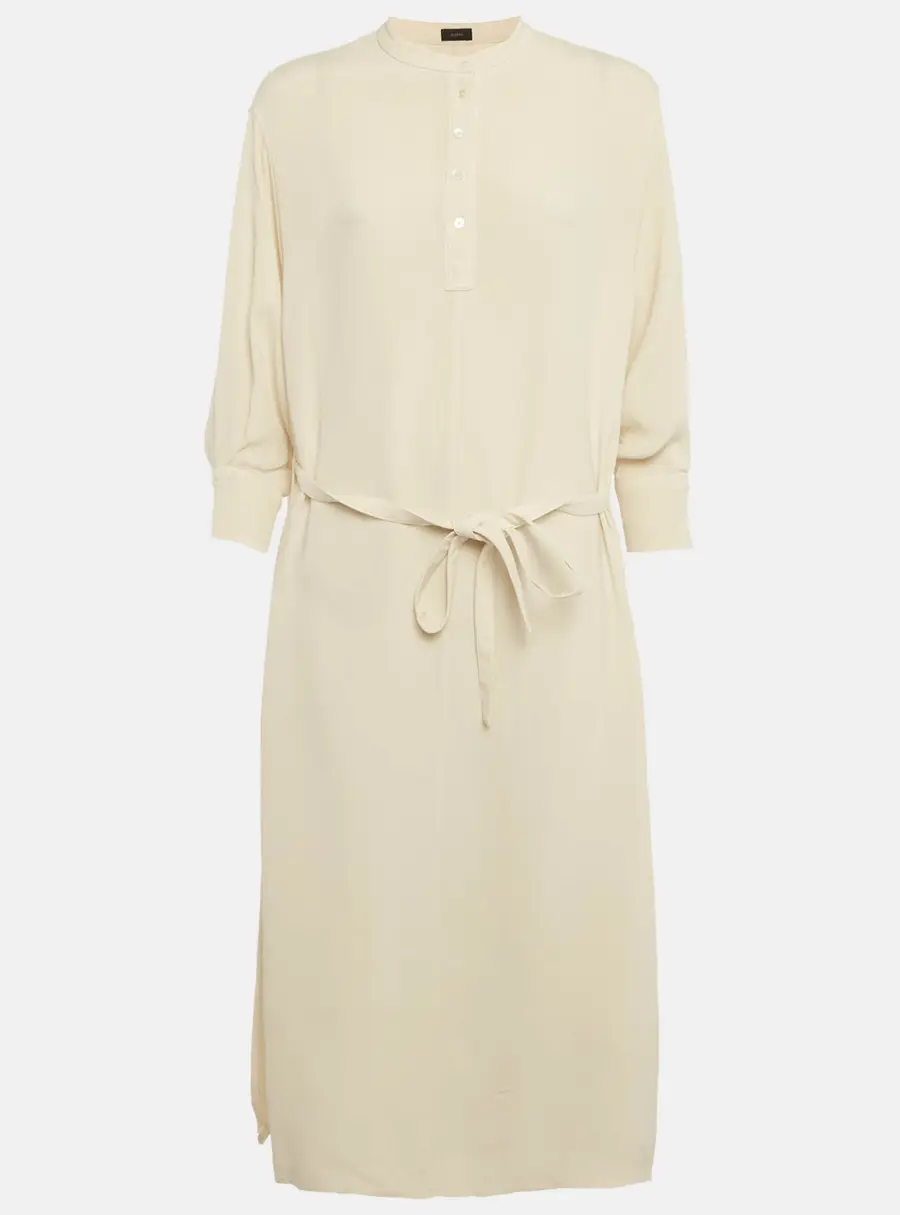 Joseph Cream Silk Lester Maxi Dress L
