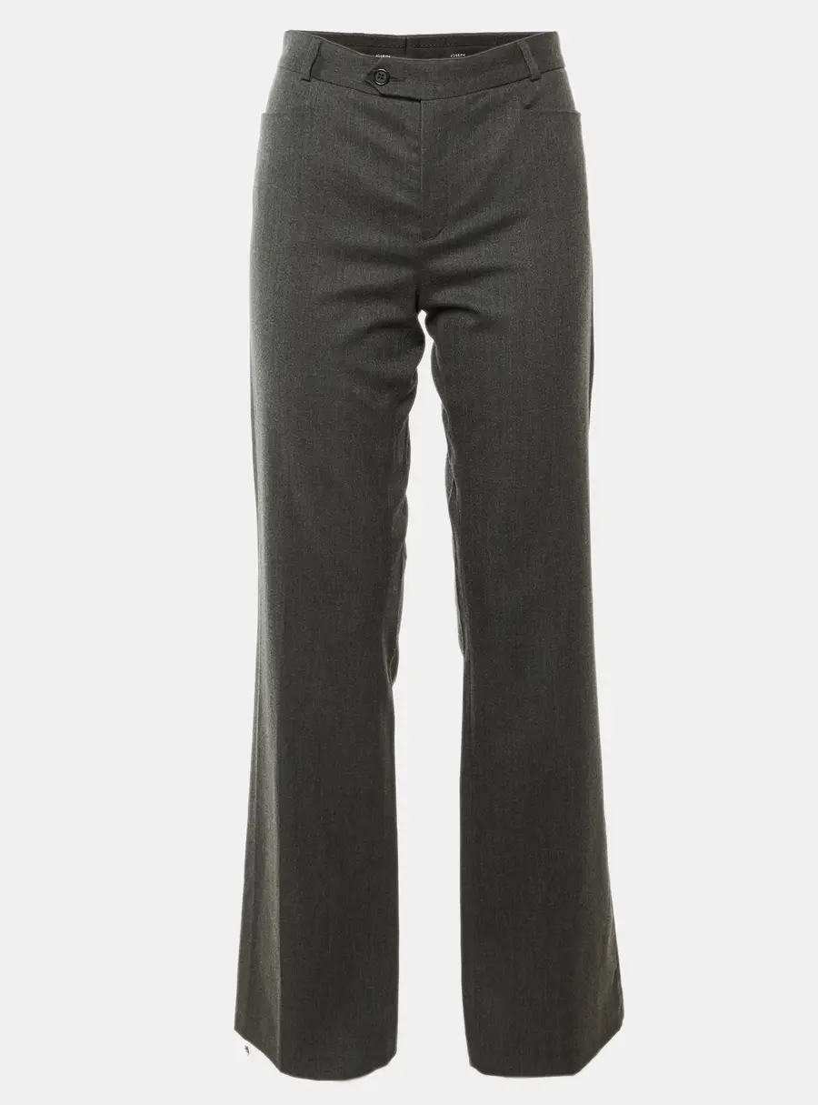 Joseph Grey Wool Straight Leg Pants M