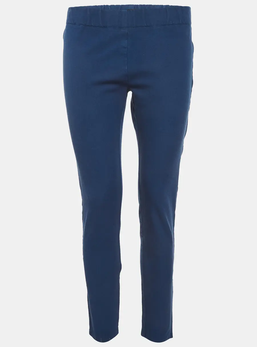 Joseph Blue Stretch Gabardine Leggings L