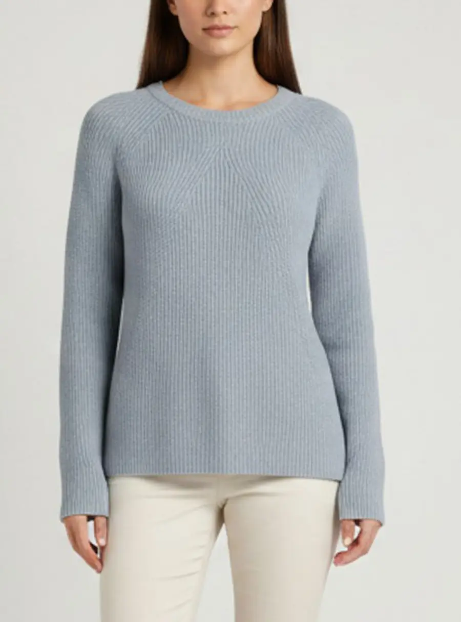 Joseph Pale Blue Rib Knit Sweater M