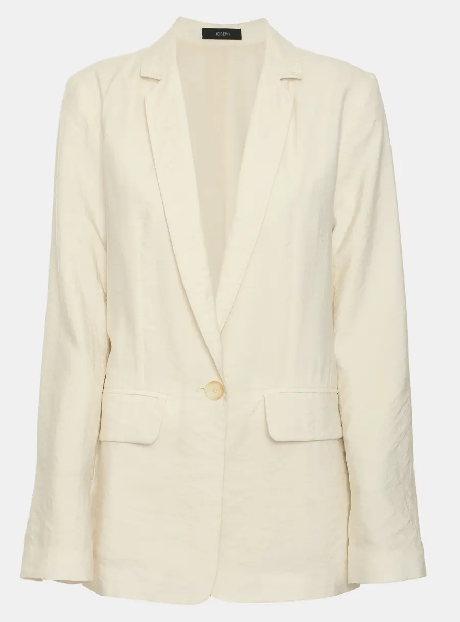 Joseph Light Beige Silk Blend Blazer S