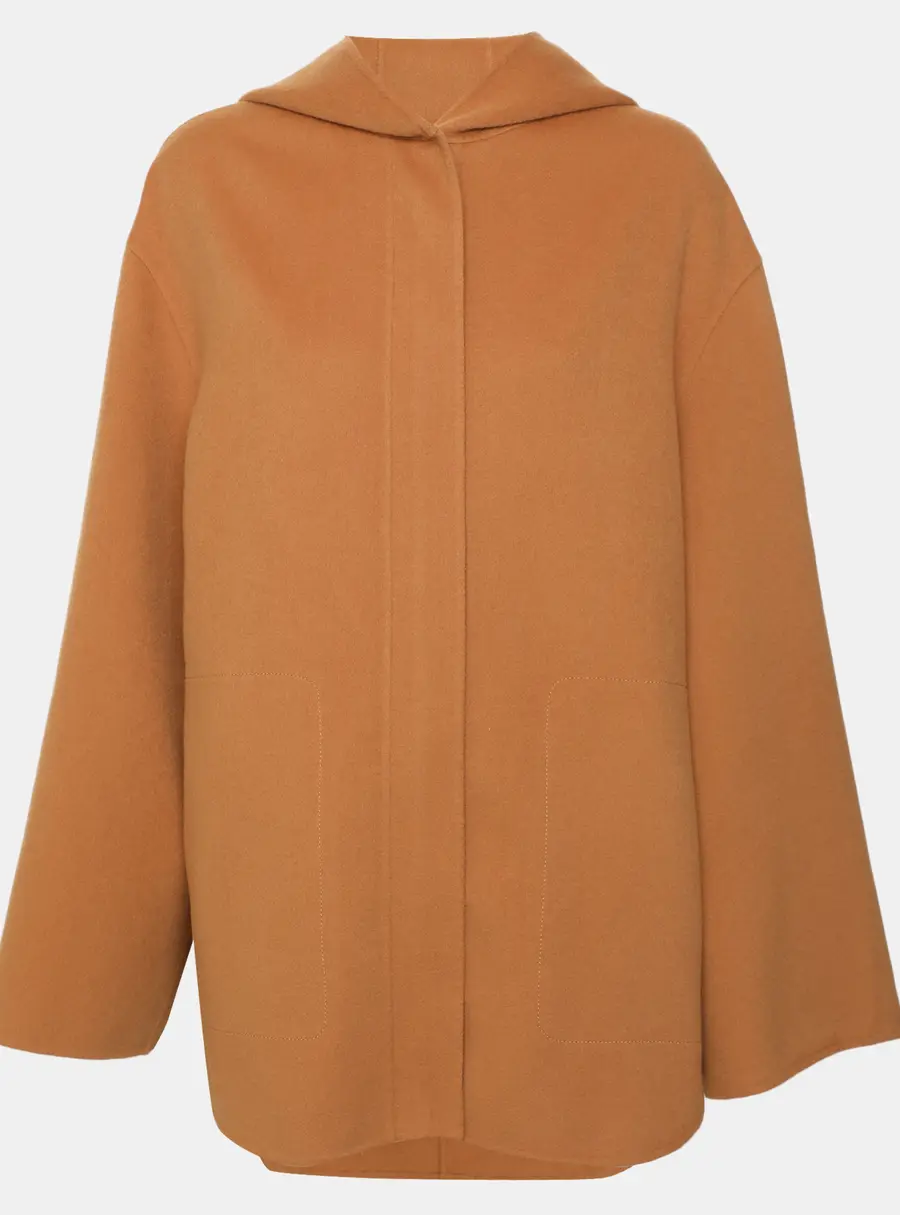 Joseph Brown Wool Blend Hoodie M