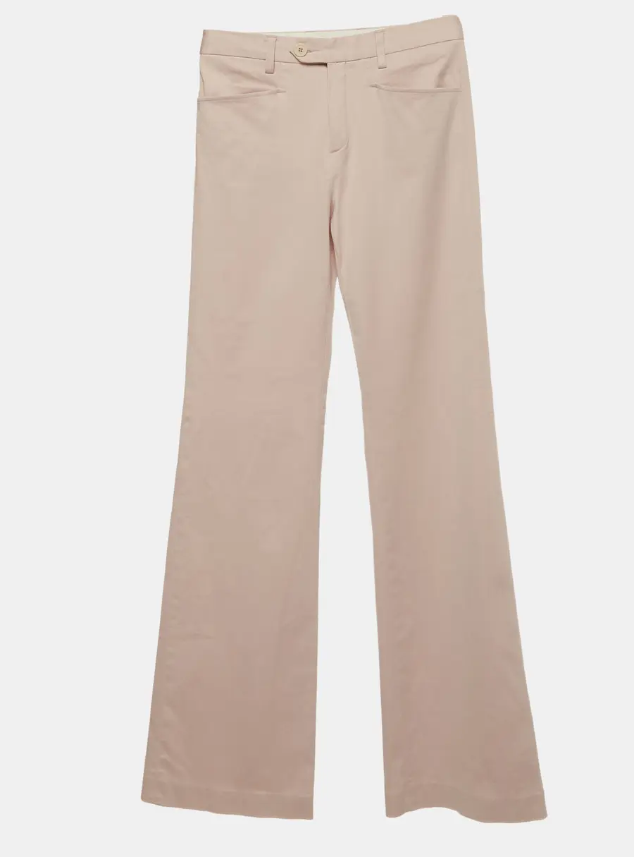 Joseph Pink Stretch Cotton Straight Fit Pants S