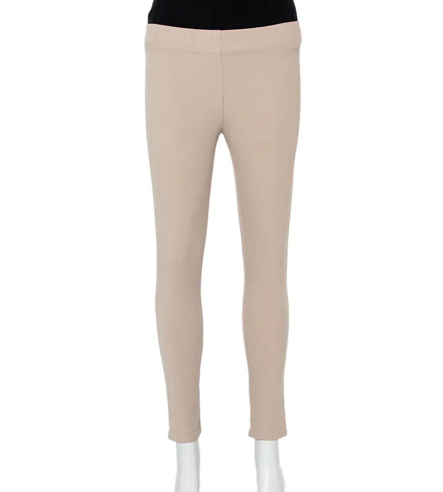 Joseph Beige Stretch Gabardine Leggings S