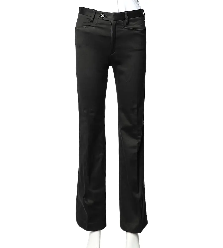 Joseph Vintage Black Cotton Flared Leg Pants S