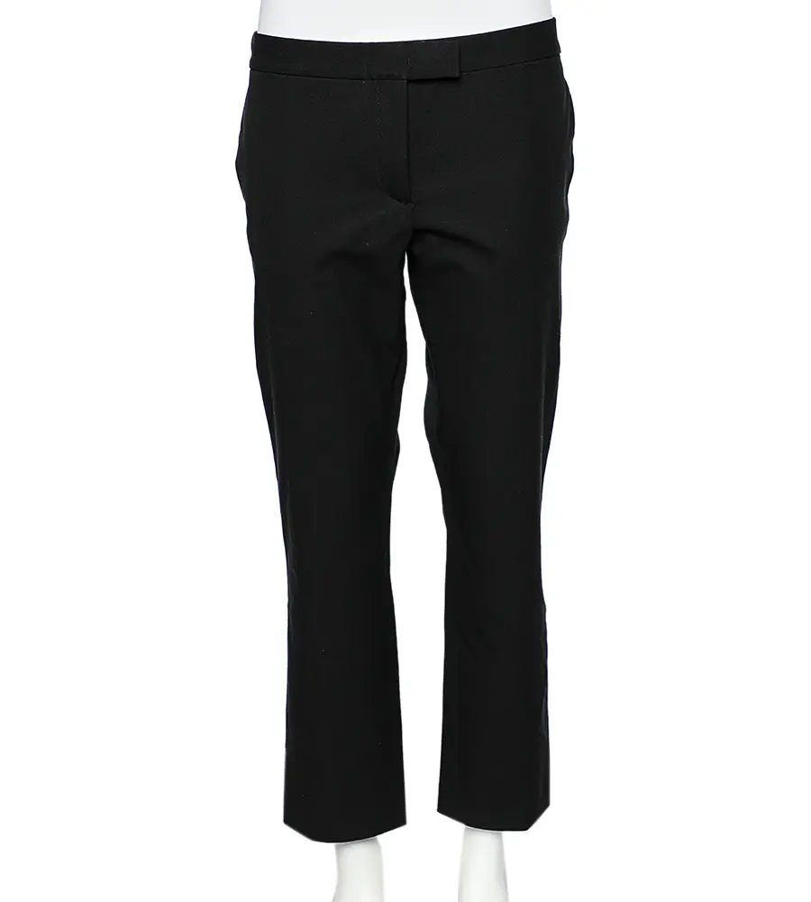 Joseph Black Stretch Gabardine Finley Straight Fit Trousers M