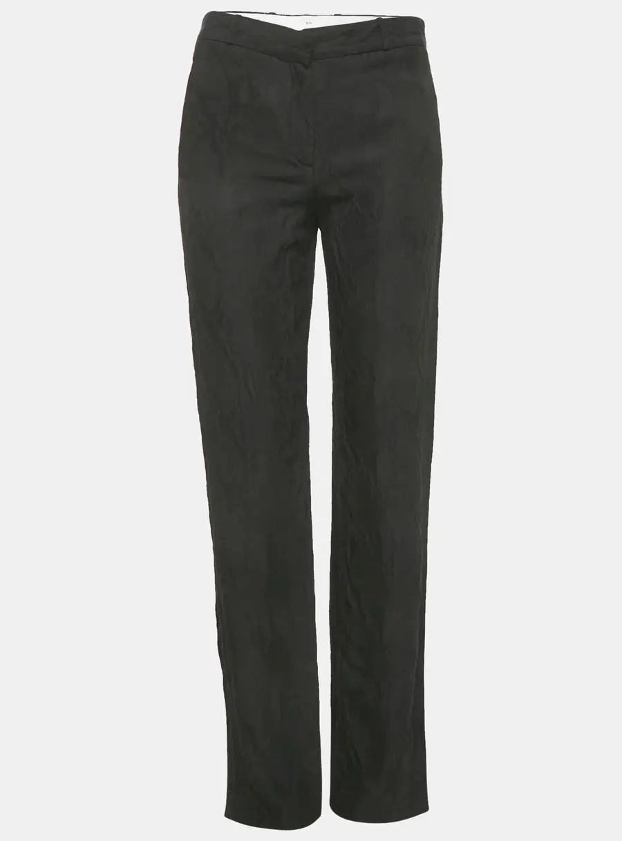 Joseph Black Matt Reptile Jacquard Silk Trousers S