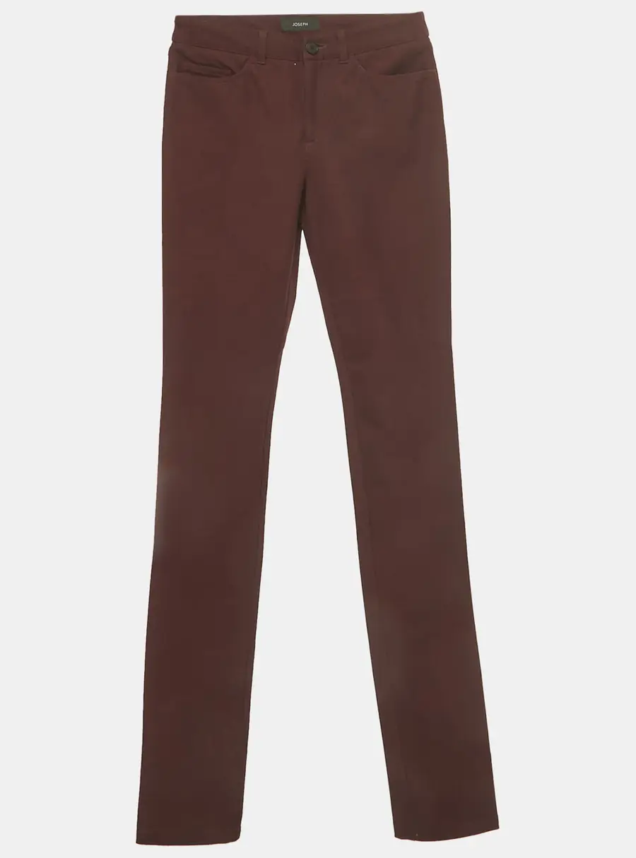 Joseph Burgundy Stretch Gabardine Nino Pants S