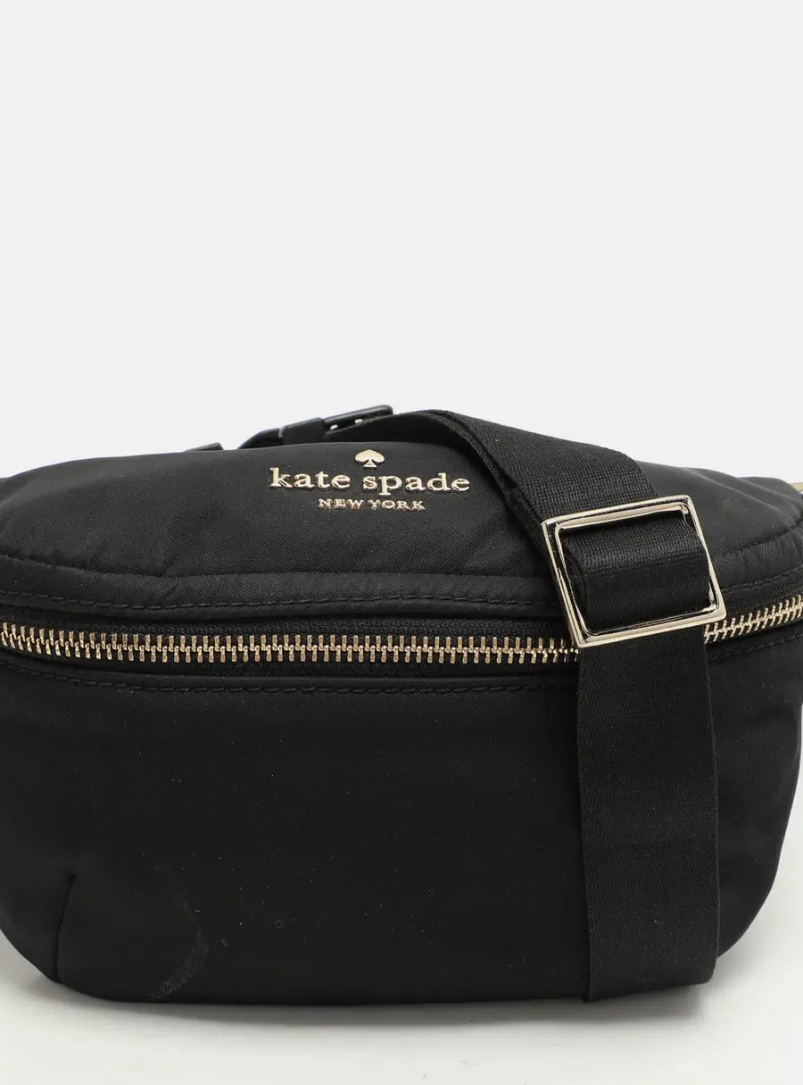Kate Spade Black Satin Belt Bags