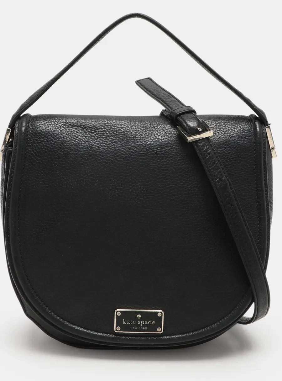 Kate Spade Black Leather Oliver Street Lilly Crossbody Bag