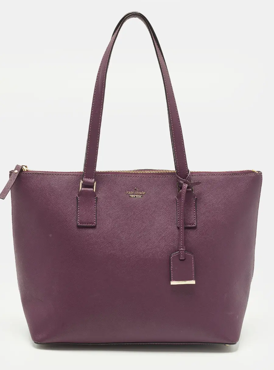Kate Spade Cameron Street Lucie Dark Burgundy Leather Tote