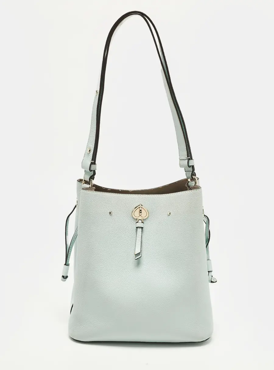 Kate Spade Marti Light Blue Leather Bucket Bag