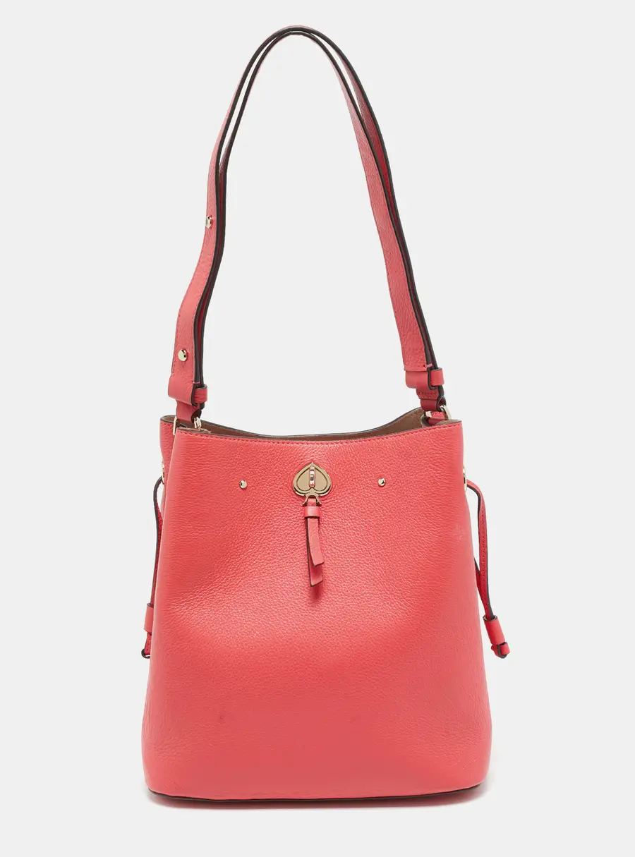Kate Spade Marti Large Red Leather Bucket Bag
