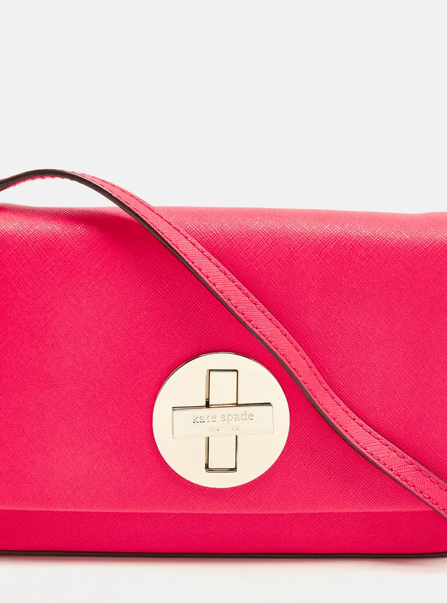 Kate Spade Sally Newbury Lane Vibrant Pink Leather Crossbody Bag