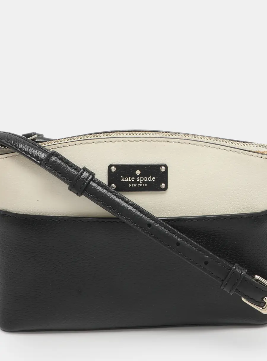 Kate Spade Grove Street Millie Black/White Leather Crossbody Bag