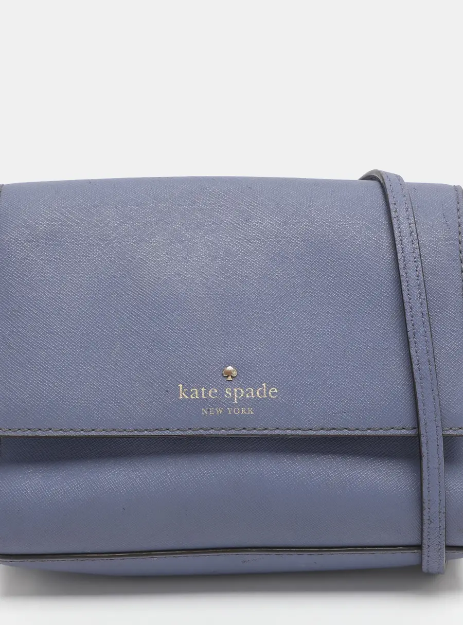 Kate Spade Purple Leather Crossbody Bag