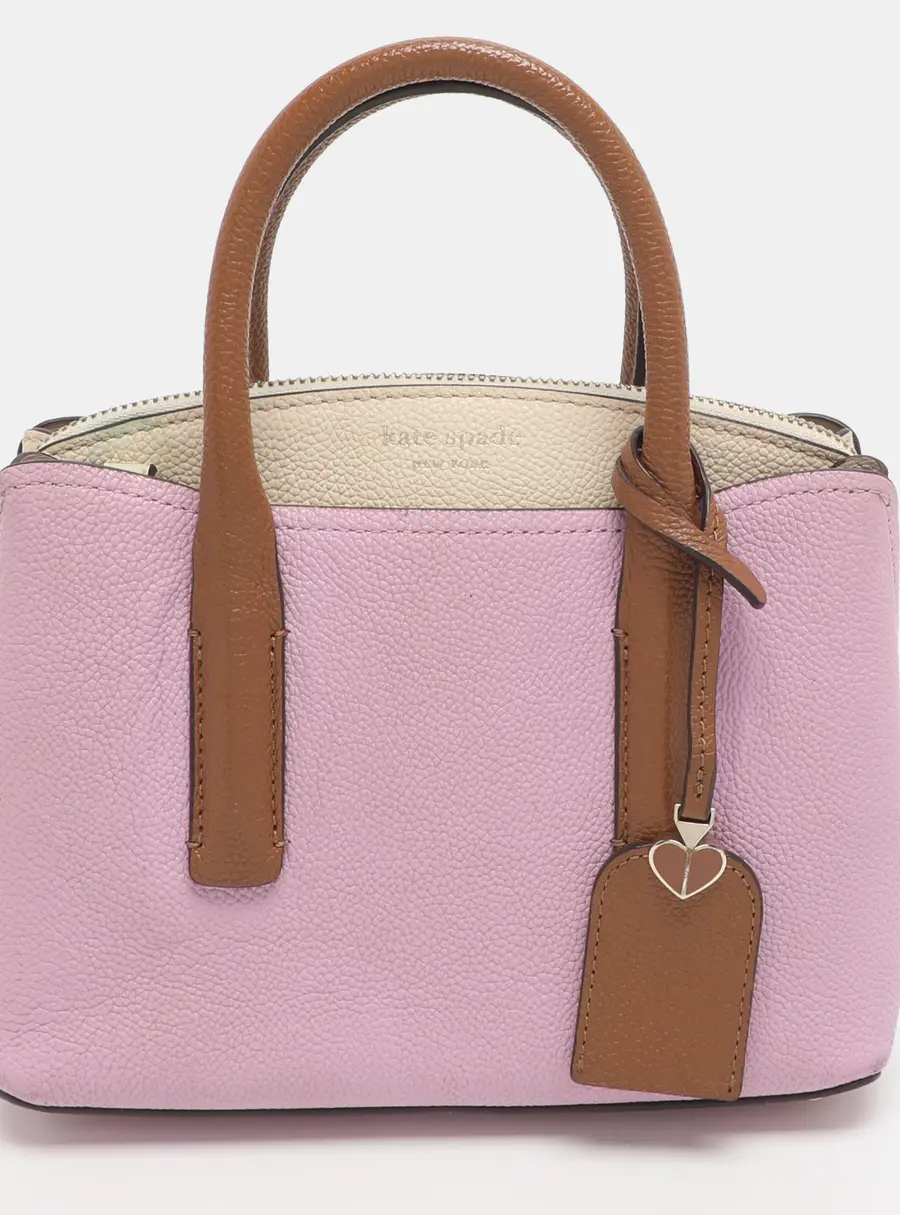Kate Spade Pink/Cream Leather Satchel