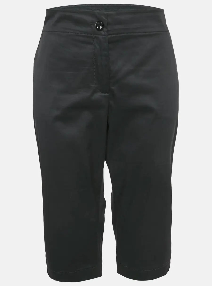 Kenzo Black Cotton Bermuda Shorts XL