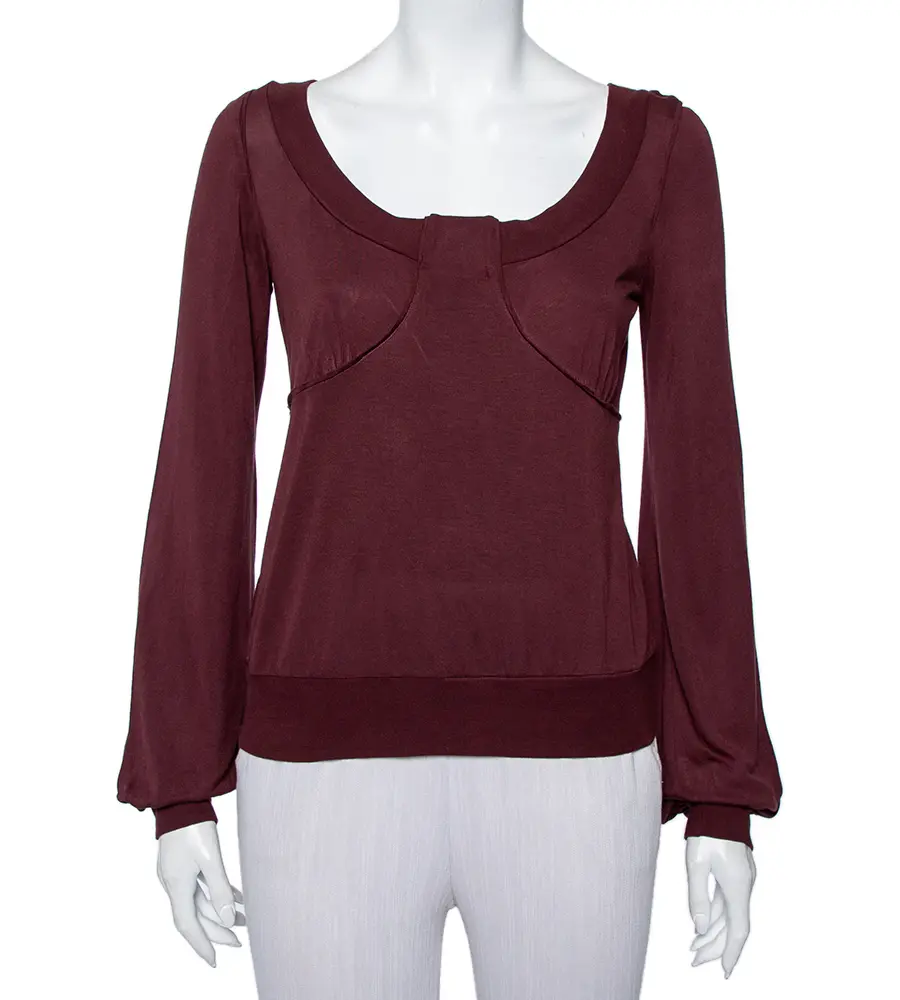 Kenzo Brown Knit Scoop Neck T-Shirt M