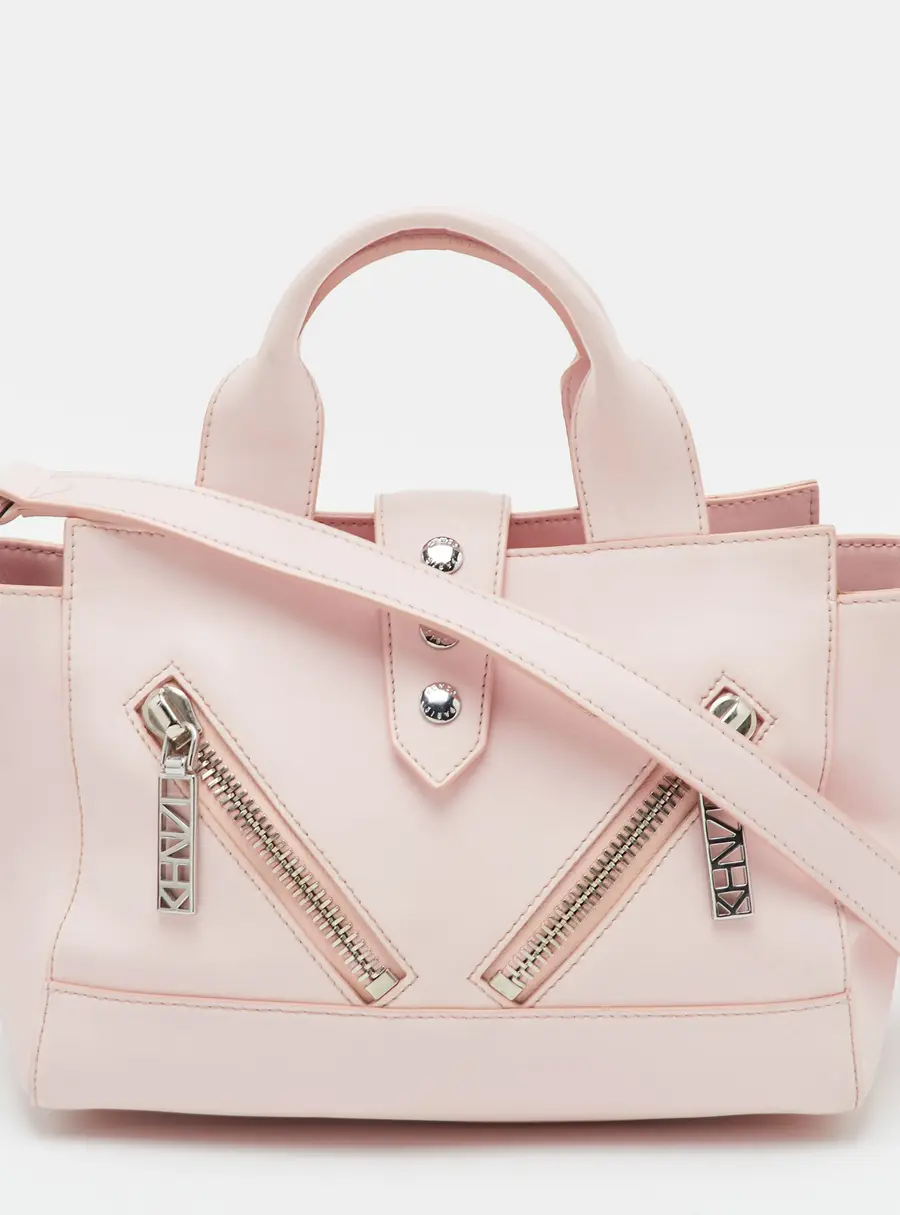 Kenzo Kalifornia Mini Pink Leather Tote