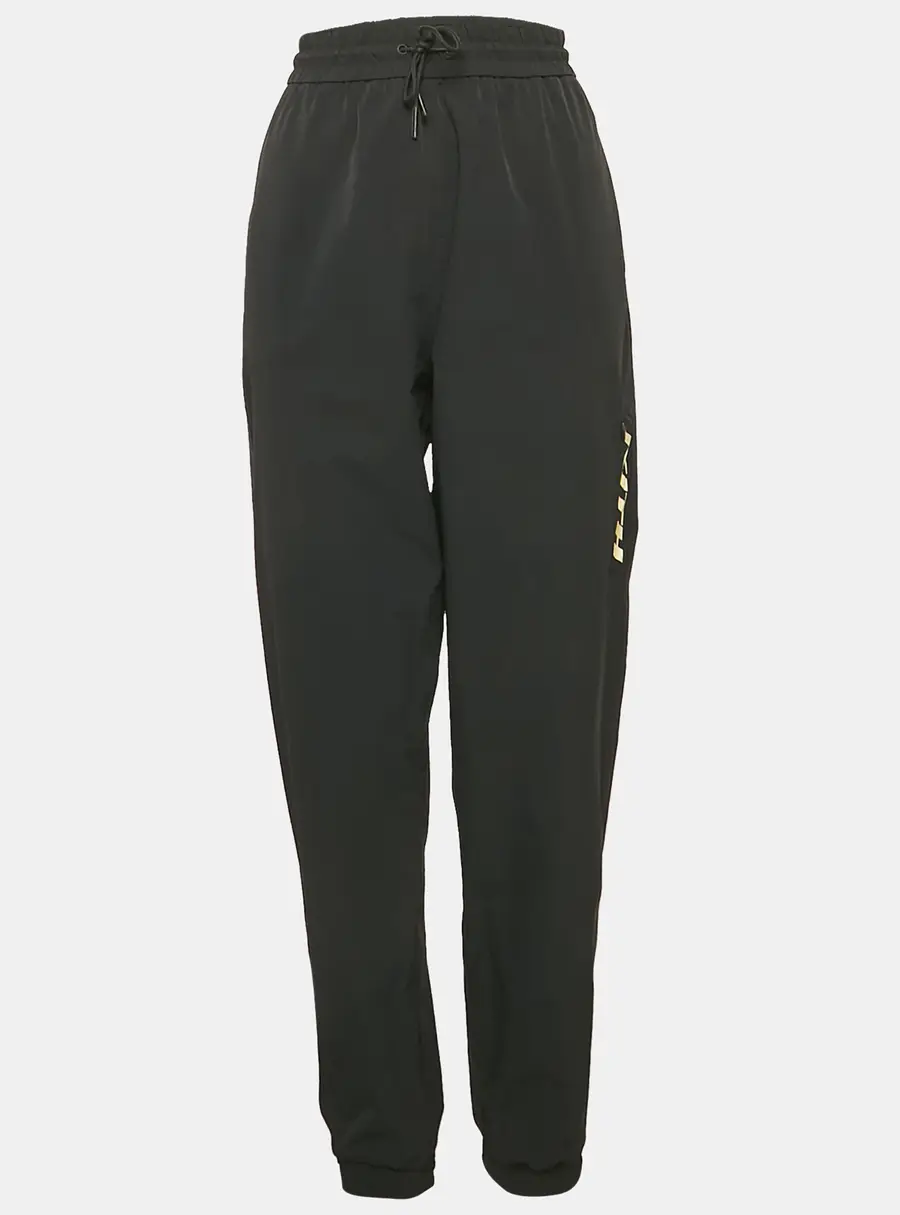 Kith Black Logo Print Nylon Jogger Pants L