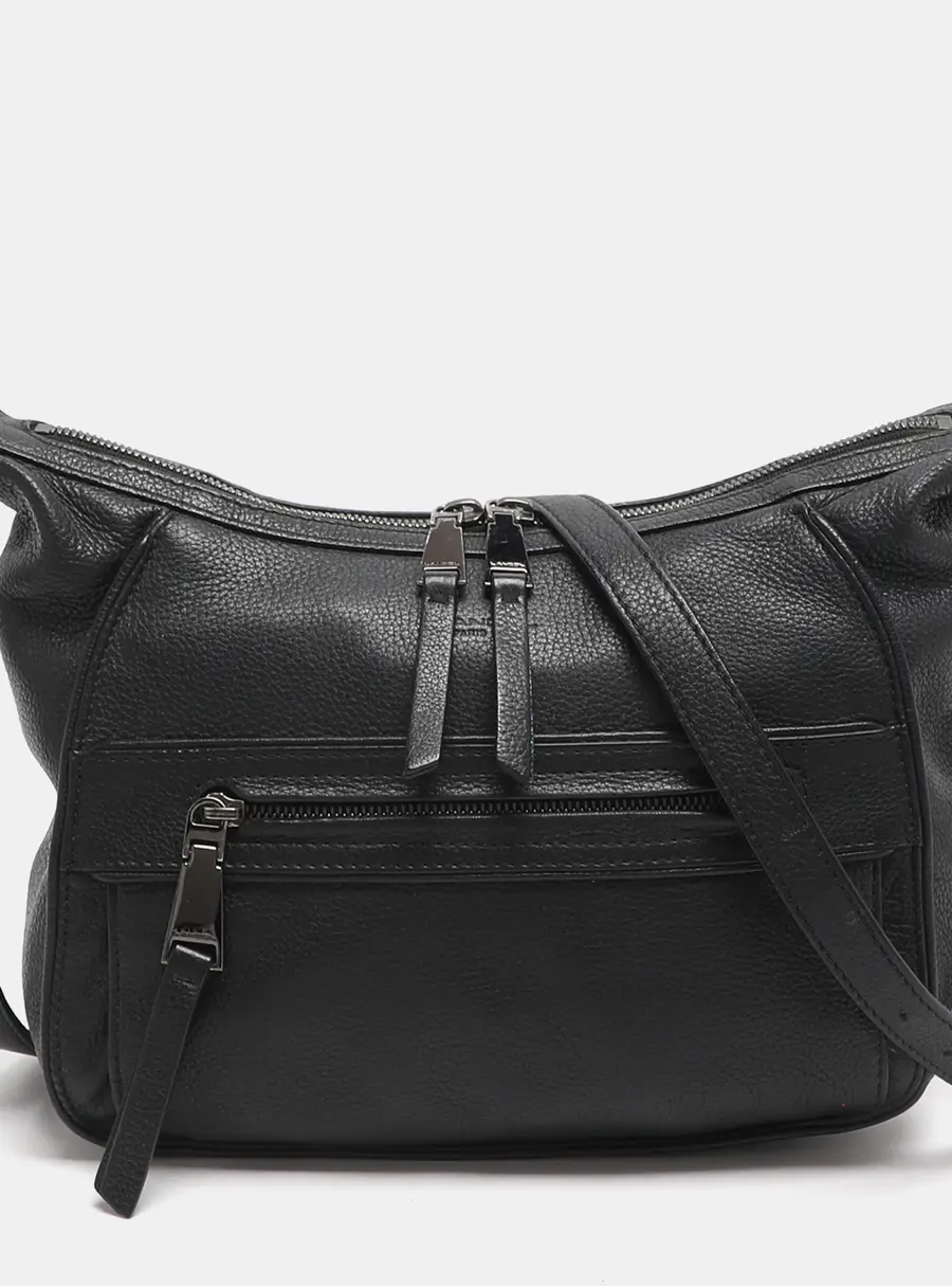 Lancel Black Leather Crossbody Bag