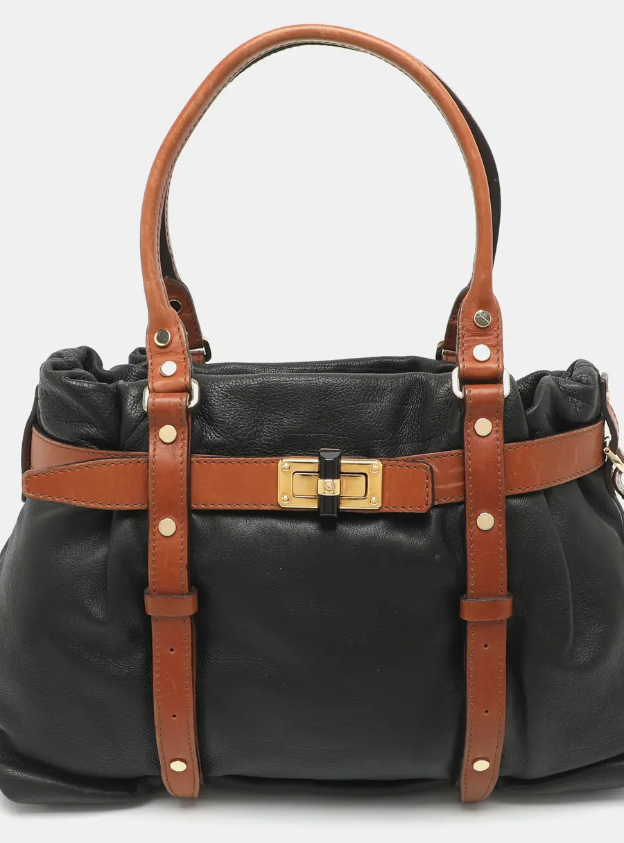 Lanvin Black Leather Shoulder Bag
