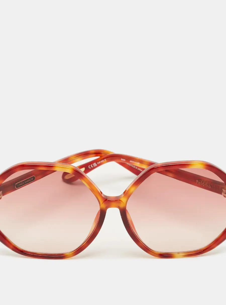 Linda Farrow Tortoise Brown Gradient 8466 Paloma Oversized Sunglasses