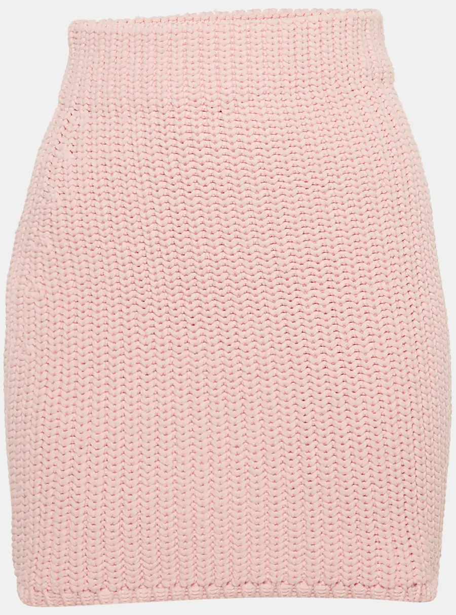 Loewe Pink Crochet Mini Skirt S