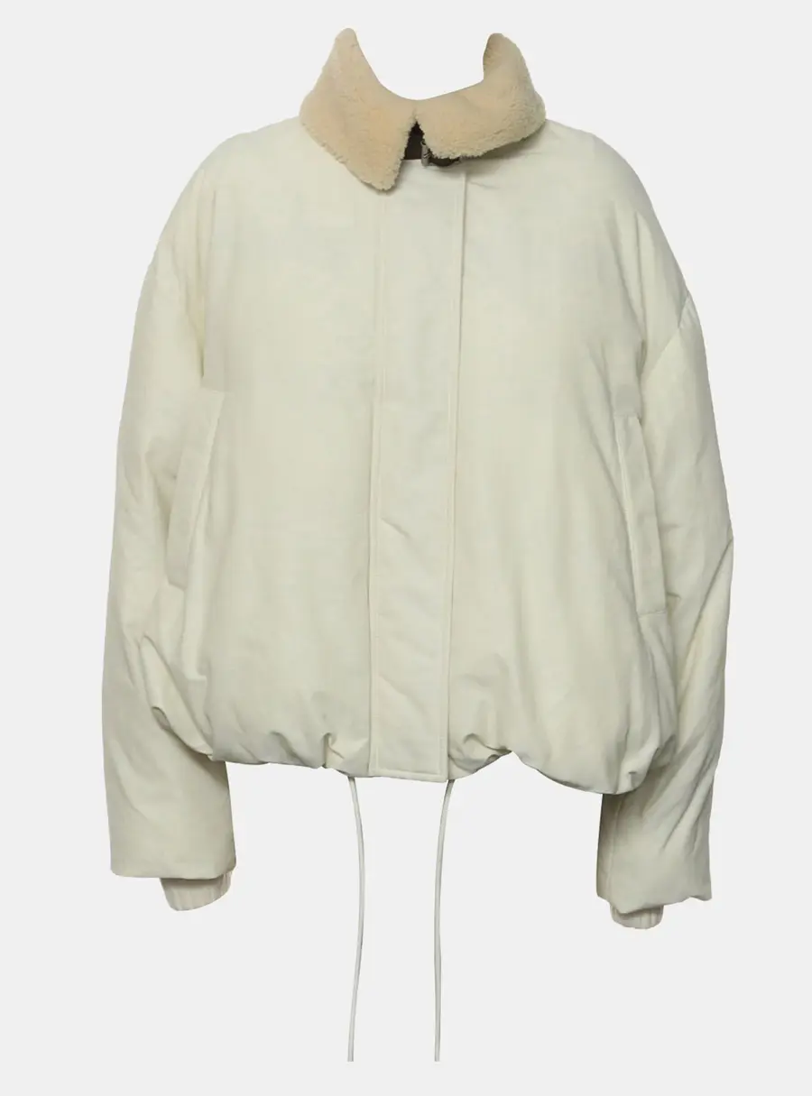 Loewe Shearling Collar Puffer Jacket