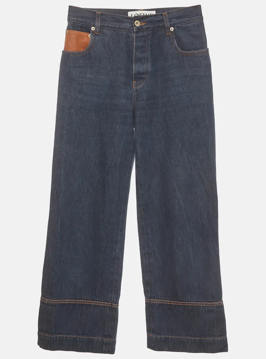 Loewe Blue Denim Straight Fit Jeans XS /Waist 27"
