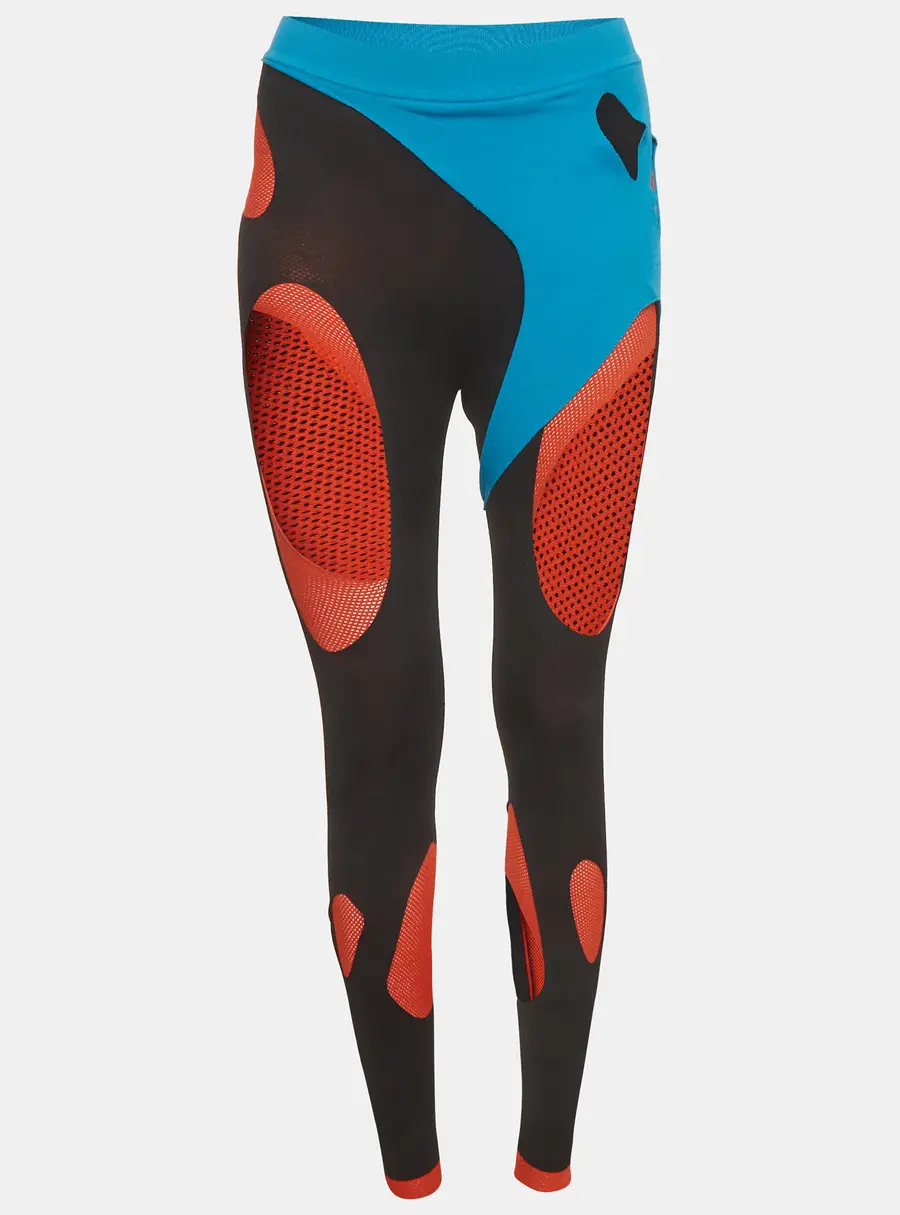 Loewe Black Knit Cut Out Detail Elasticated Leggings XS