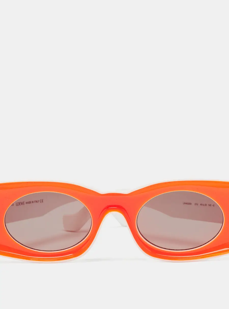 Loewe Orange/White LW400331 Paula's Ibiza Oval Sunglasses