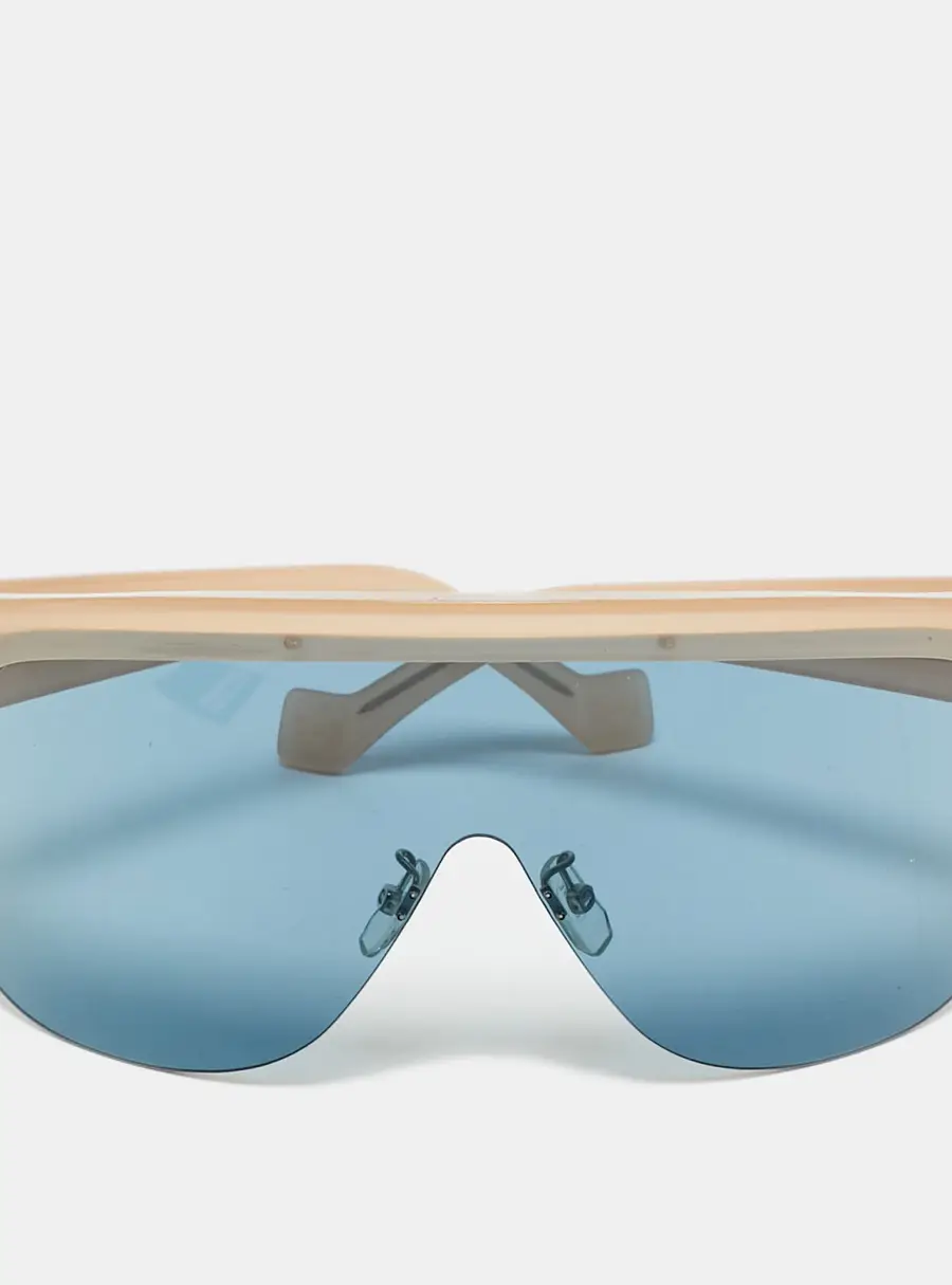 Loewe Blue/Beige LW40034U Mask Shield Sunglasses
