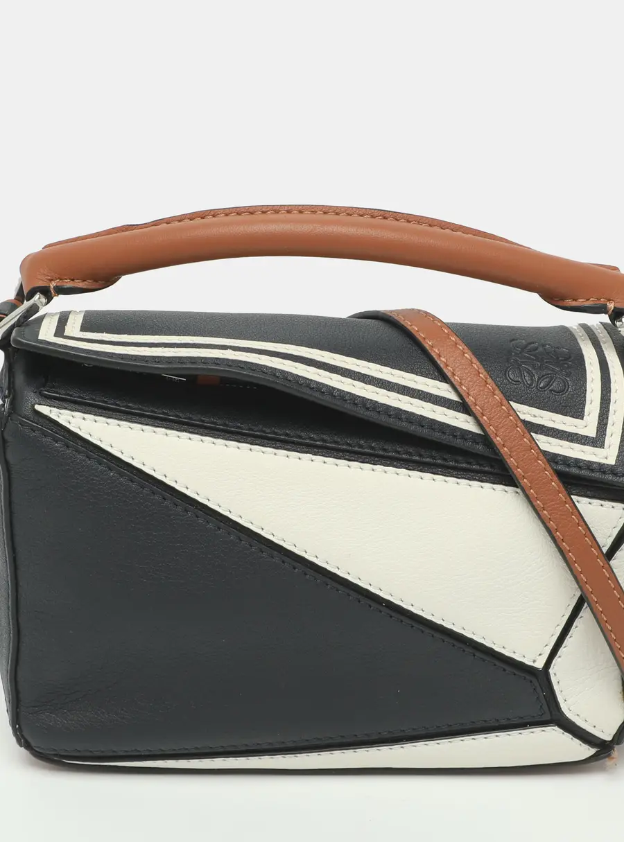 Loewe Puzzle Mini Tri Color Leather Shoulder Bag