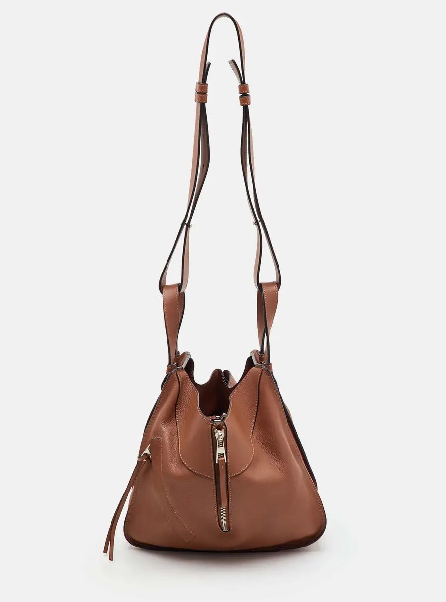 Loewe Hammock Small Brown Leather Bag