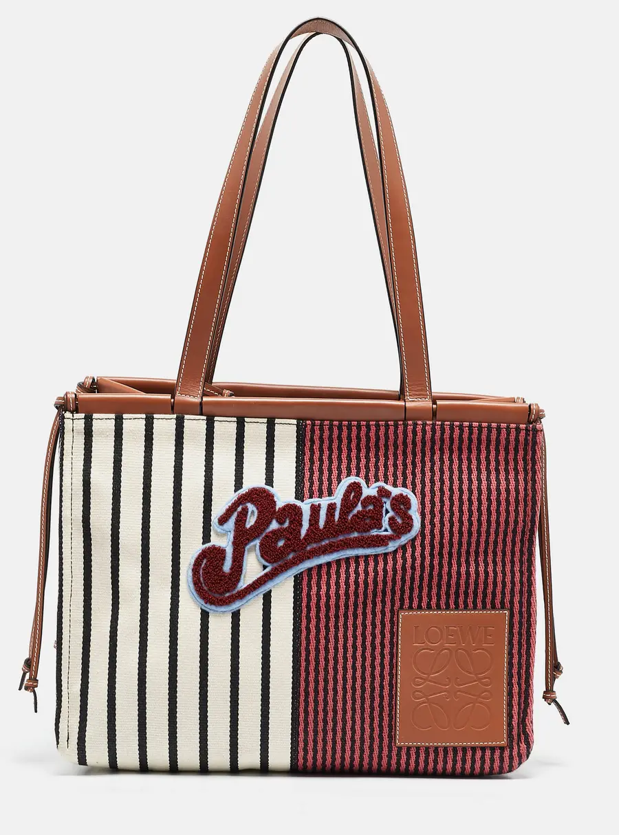Loewe x Paula's Ibiza Multicolor Stripe Cushion Tote