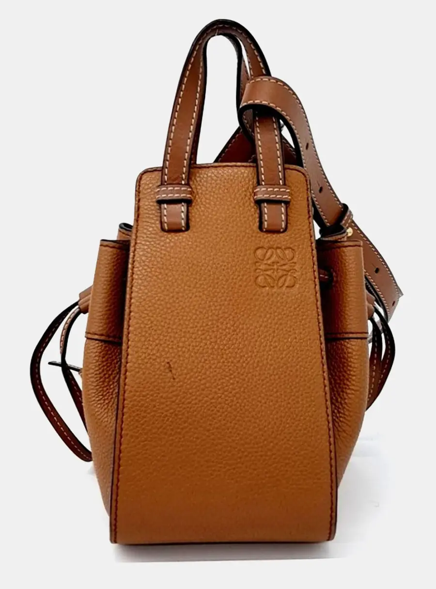 Loewe Brown Leather Hammock Bag Mini