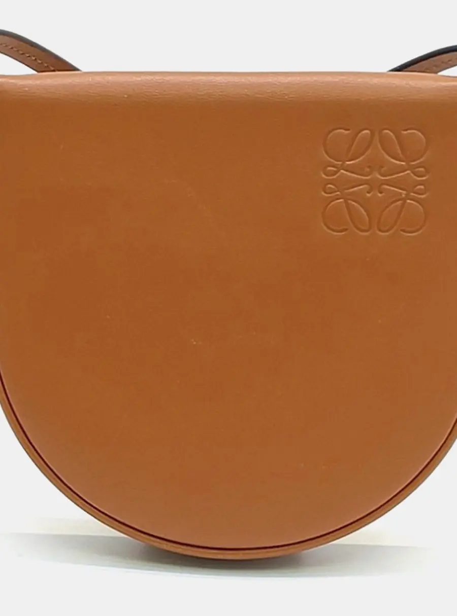 Loewe Brown Leather Hill Pouch Mini Crossbody Bag