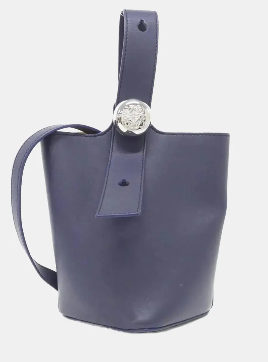 Loewe Pebble Mini Pebbled Calfskin Leather Shoulder Bag