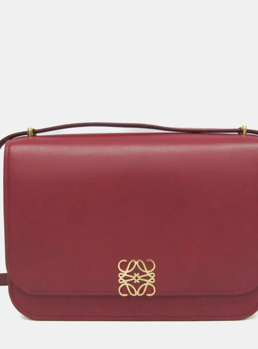 Loewe Goya Red Leather Shoulder Bag