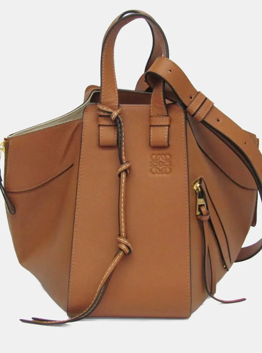 Loewe Hammock Small Leather Handbag Shoulder Bag Brown