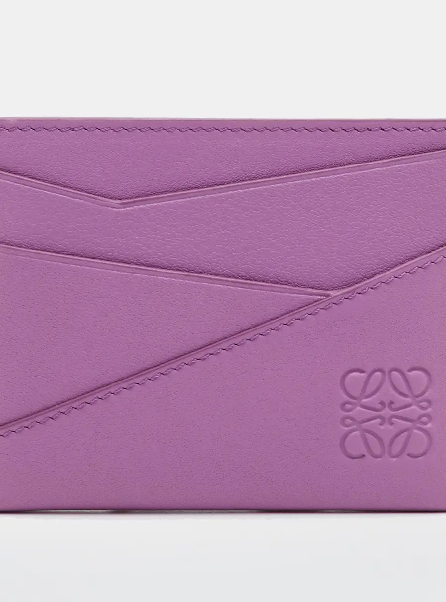 Loewe Puzzle Light Purple Leather Card Holder