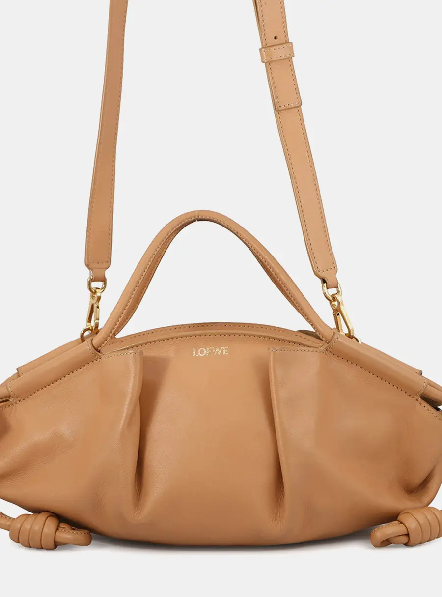 Loewe Paseo Small Warm Desert Leather Crossbody Bag