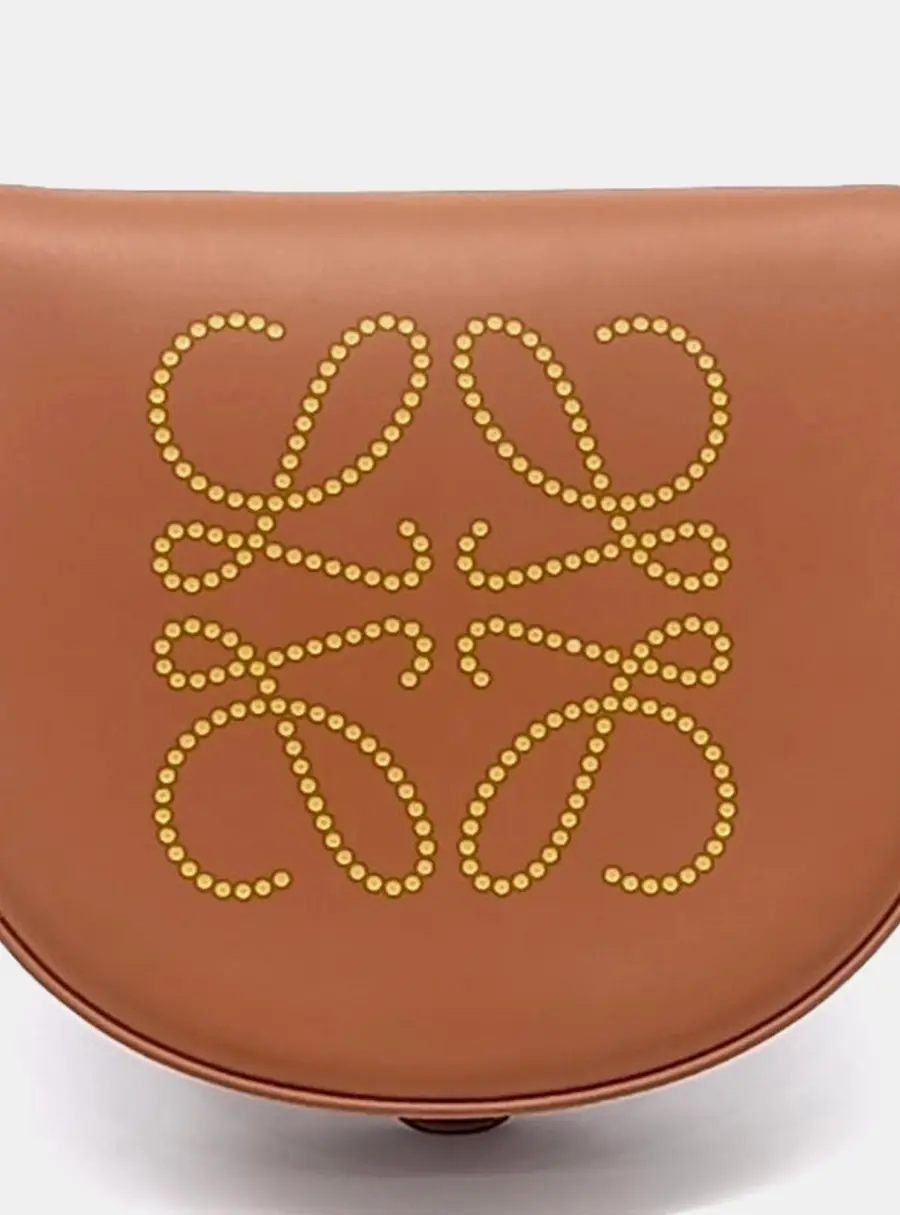 Loewe Brown Leather Heel Pouch Crossbody bag