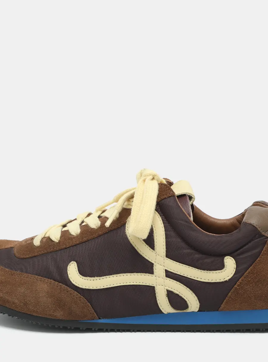Loewe Ballet Runner 2.0 Size 39 Multicolor Nylon and Suede Low Top Sneakers